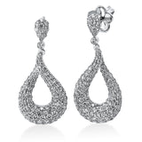 Ohrschmuck 18 kt WG, 224 Brill. 2,03 ct, TW-vsi/si