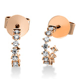 Ohrstecker 18 kt RG, 22 Brill. 0,32 ct, TTLB-si