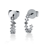 Ohrstecker 18 kt WG, 22 Brill. 0,31 ct, TW-si