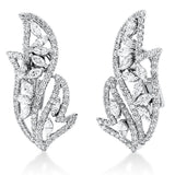 Ohrschmuck 18 kt WG, 22 Nav. 1,71 ct, TW-vsi/si, 164 Brill. 2,14 ct, TW-vsi/si