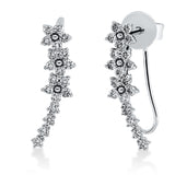 Ohrstecker 18 kt WG, 38 Brill. 0,28 ct, W-si