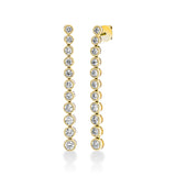 Ohrschmuck 18 kt GG, 10 Brill. 0,47 ct,6 Brill. 0,43 ct,2 Brill. 0,20 ct,4 Brill. 0,12 ct, TW-si