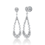 Ohrschmuck 18 ktWG, 26 Brill.0,78ct, 44 Brill.0,63ct, 26 Brill.0,17ct, 8 Brill.0,45ct, 10 Brill.0,41ct,TW-si