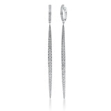 Ohrschmuck 18 kt WG, 92 Brill. 1,36 ct, TW-vsi/si