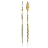 Ohrschmuck 18 kt GG, 78 Brill. 1,27 ct, TW-vsi/si