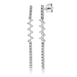 Ohrschmuck 18 kt WG, 42 Brill. 0,27 ct, TW-si