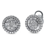 Ohrstecker 18 kt WG, 49 Trap. 0,36 ct, TW-si, 58 Brill. 0,59 ct, TW-si