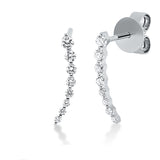Ohrstecker 18 kt WG, 10 Brill. 0,14 ct, TW-si, 4 Brill. 0,14 ct, TW-si, 2 Brill. 0,02 ct, TW-si