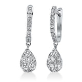 Ohrschmuck 18 kt WG, 24 Brill. 0,24 ct, TW-si, 10 Brill. 0,58 ct, TW-si, 10 Brill. 0,03 ct, TW-si