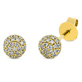 Ohrstecker 18 kt GG, 86 Brill. 0,35 ct, W-si