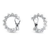 Ohrschmuck 18 kt WG, 24 Tropfen 4,64 ct, F-vvs