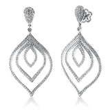 Ohrschmuck 18 kt WG, 332 Brill. 2,68 ct, TW-vsi