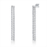 Ohrschmuck 18 kt WG, 80 Brill. 0,52 ct, W-si