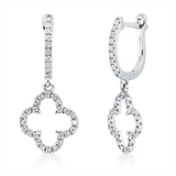 Creolen 18 kt WG, 66 Brill. 0,42 ct, TW-si