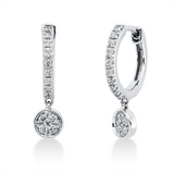 Ohrschmuck 18 kt WG, 28 Brill. 0,15 ct, TW-si