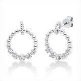 Ohrstecker 18 kt WG, 6 Brill. 0,15 ct, TW-si, 4 Brill. 0,07 ct, TW-si