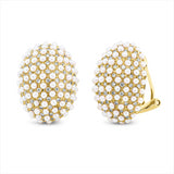Ohrschmuck 18 kt GG, 160 Brill. 0,61 ct, TW-si, 198 ZP weiß 1,4 mm