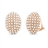 Ohrstecker 18 kt RG, 160 Brill. 0,60 ct, TW-si, 198 ZP weiß