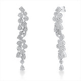 Ohrschmuck 18 kt WG, 326 Brill. 3,31 ct, TW-si