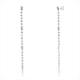 Ohrschmuck 18 kt WG, 16 Bag. 0,32 ct, TW-si, 30 Brill. 0,55 ct, TW-si