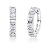 Creolen 18 kt WG, 24 Bag. 2,69 ct, TW-vsi