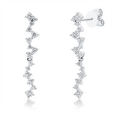 Ohrschmuck 18 kt WG, 30 Brill. 0,68 ct, TW-si