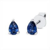 Ohrstecker 18 kt WG, 2 Saphire 0,96 ct blau