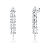 Ohrschmuck 18 kt WG, 36 Oval 3,48 ct, F-vsi, 26 Nav. 1,59 ct, F-vsi