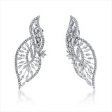 Ohrschmuck 18 kt WG, 62 Nav. 4,46 ct, TW-vsi/si, 206 Brill. 2,68 ct, TW-vsi/si