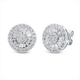 Ohrstecker 18 kt WG, 37 Trap. 0,39 ct, TW-si, 62 Brill. 0,37 ct, TW-si