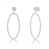 Ohrstecker 18 kt WG, 150 Brill. 1,95 ct, TW-vsi