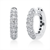 Creolen 18 kt WG, 50 Brill. 1,17 ct, TW-vsi
