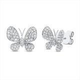 Ohrstecker 18 kt WG, 106 Brill. 0,65 ct, TW-vsi