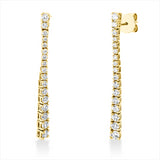 Ohrschmuck 18 kt GG, 10 Brill. 0,40 ct, TW-si, 6 Brill. 0,37 ct, TW-si, 18 Brill. 0,30 ct, TW-si