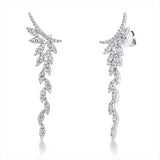 Ohrschmuck 18 kt WG, 104 Brill. 1,38 ct, F-vsi/si