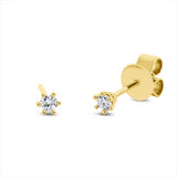 Ohrstecker 18 kt GG, 2 Brill. 0,12 ct, TW-si