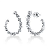 Ohrschmuck 18 kt WG, 6 Brill. 0,11 ct, TW-si, 4 Brill. 0,18 ct, TW-si, 18 Brill. 0,54 ct, TW-si