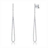 Ohrschmuck 14 kt WG, 34 Dia. 0,09 ct, TW-pi, 158 Dia. 0,33 ct, TW-pi