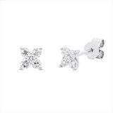 Ohrstecker 18 kt WG, 10 Brill. 0,31 ct, I-pi