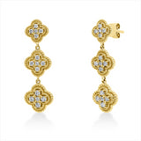 Ohrschmuck 18 kt GG, 28 Brill. 0,41 ct, F-vsi/si, 2 Brill. 0,02 ct, F-vsi/si