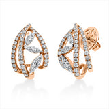 Ohrstecker 18 kt RG, 52 Brill.0,54 ct, TW-si, 4 Brill.0,12 ct, TW-si, 2 Brill. 0,12 ct, TW-si, 32 Brill. 0,16 ct