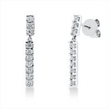 Ohrschmuck 18 kt WG, 20 Brill. 0,47 ct, TW-si