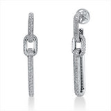 Ohrschmuck 18 kt WG, 160 Brill. 1,37 ct, F-vsi, 168 Brill. 1,10 ct, F-vsi