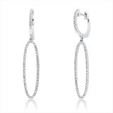 Ohrschmuck 14 kt WG, 114 Dia. 0,33 ct, TW-si