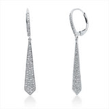 Ohrschmuck 14 kt WG, 136 Dia. 0,38 ct, TW-si