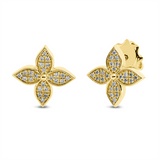 Ohrstecker 18 kt GG, 48 Brill. 0,15 ct, TW-si