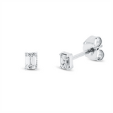 Ohrstecker 18 kt WG, 2 Sm.schliff 0,24 ct, TW-si