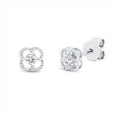 Ohrstecker 18 kt WG, 2 Brill. 0,08 ct, TW-si