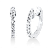 Creolen 18 kt WG, 26 Brill. 0,15 ct, TW-si