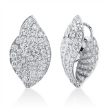 Ohrschmuck 18 kt WG, 142 Brill. 4,35 ct, TW-vsi